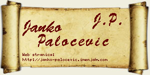 Janko Paločević vizit kartica